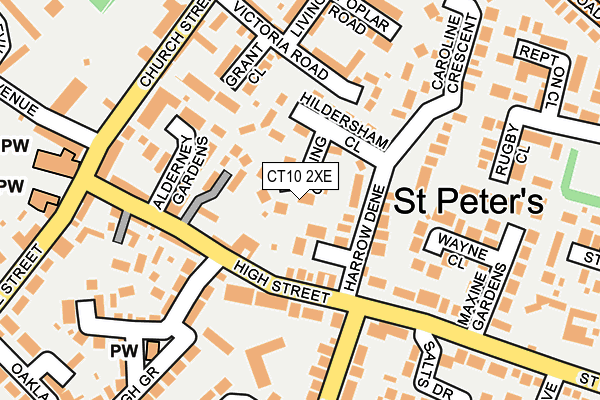 CT10 2XE map - OS OpenMap – Local (Ordnance Survey)