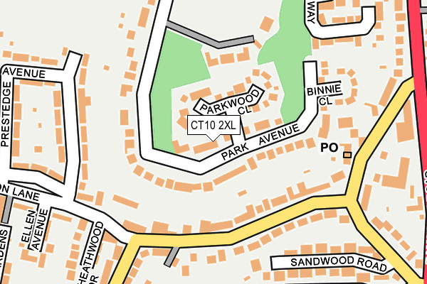 CT10 2XL map - OS OpenMap – Local (Ordnance Survey)