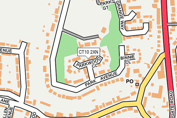 CT10 2XN map - OS OpenMap – Local (Ordnance Survey)