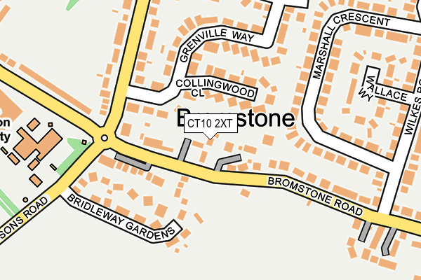 CT10 2XT map - OS OpenMap – Local (Ordnance Survey)