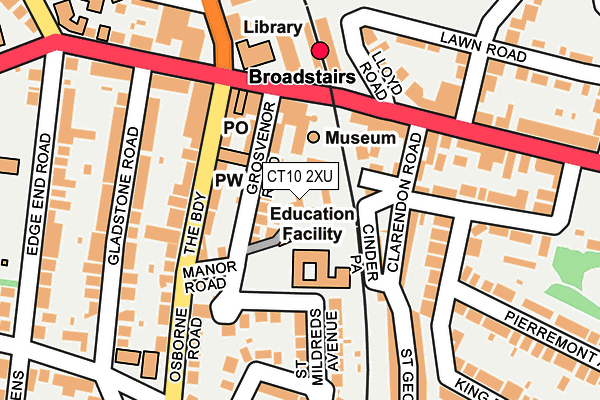 CT10 2XU map - OS OpenMap – Local (Ordnance Survey)