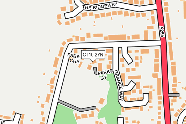 CT10 2YN map - OS OpenMap – Local (Ordnance Survey)