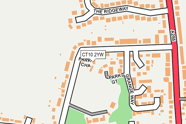 CT10 2YW map - OS OpenMap – Local (Ordnance Survey)