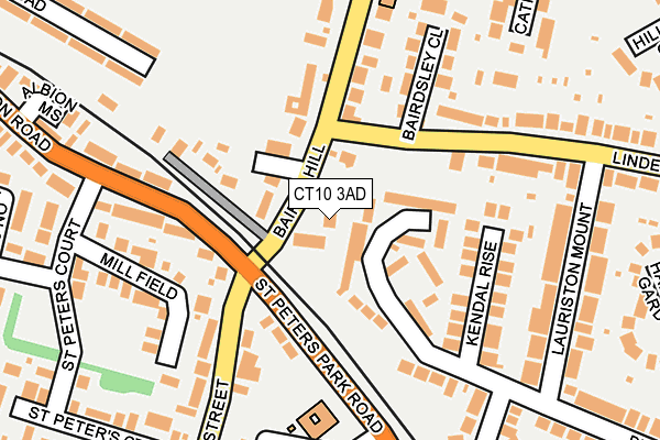 CT10 3AD map - OS OpenMap – Local (Ordnance Survey)