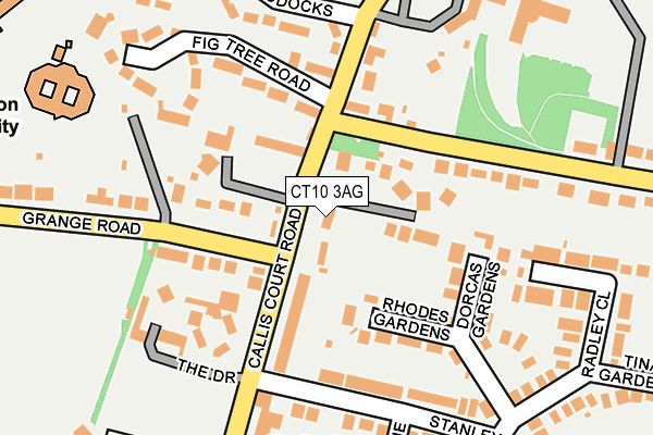 CT10 3AG map - OS OpenMap – Local (Ordnance Survey)