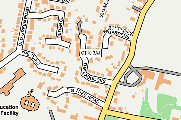 CT10 3AJ map - OS OpenMap – Local (Ordnance Survey)