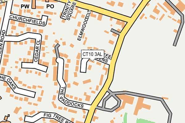 CT10 3AL map - OS OpenMap – Local (Ordnance Survey)