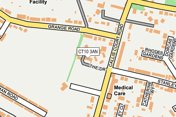 CT10 3AN map - OS OpenMap – Local (Ordnance Survey)