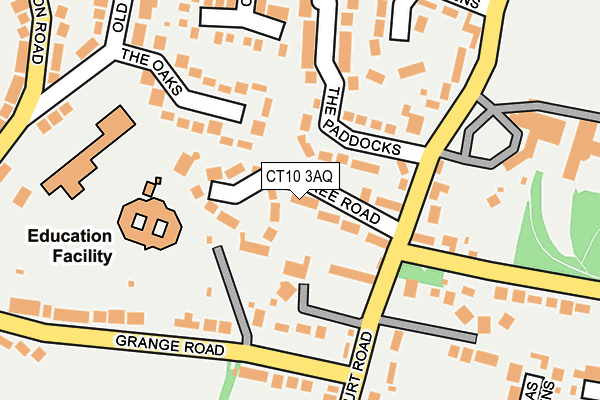 CT10 3AQ map - OS OpenMap – Local (Ordnance Survey)