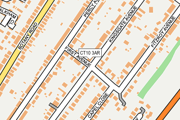 CT10 3AR map - OS OpenMap – Local (Ordnance Survey)