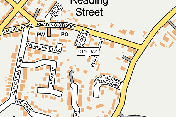 CT10 3AY map - OS OpenMap – Local (Ordnance Survey)