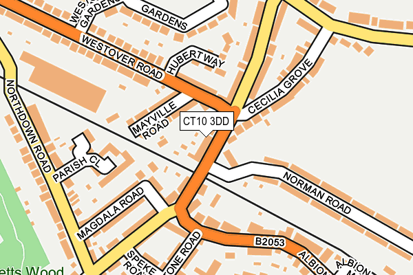 CT10 3DD map - OS OpenMap – Local (Ordnance Survey)