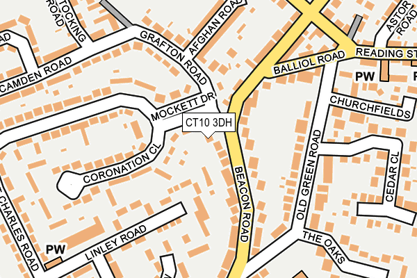 CT10 3DH map - OS OpenMap – Local (Ordnance Survey)