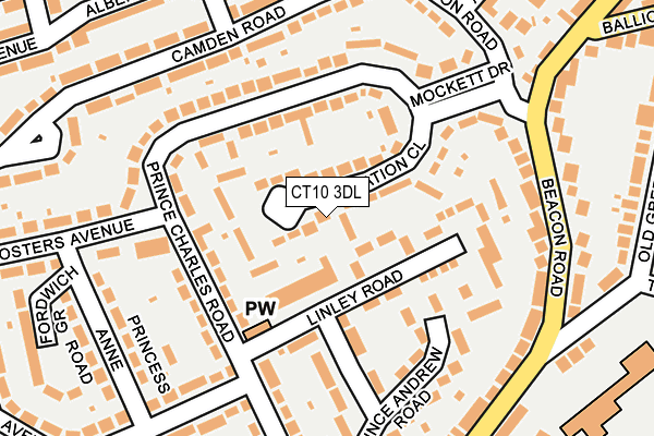 CT10 3DL map - OS OpenMap – Local (Ordnance Survey)