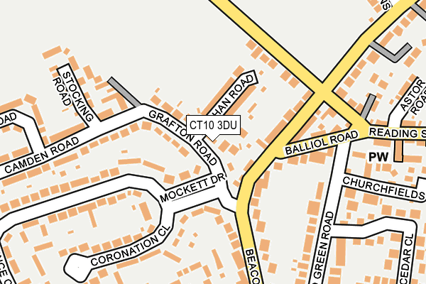 CT10 3DU map - OS OpenMap – Local (Ordnance Survey)