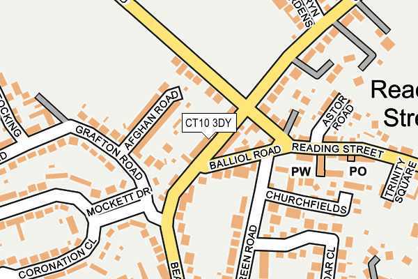 CT10 3DY map - OS OpenMap – Local (Ordnance Survey)