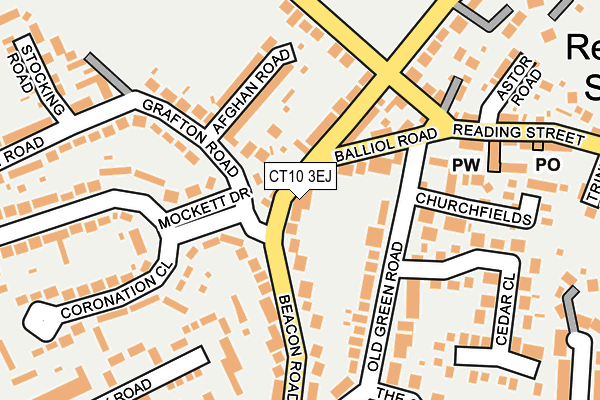 CT10 3EJ map - OS OpenMap – Local (Ordnance Survey)