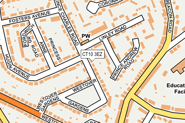 CT10 3EZ map - OS OpenMap – Local (Ordnance Survey)
