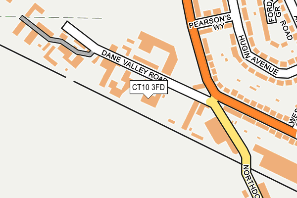 CT10 3FD map - OS OpenMap – Local (Ordnance Survey)