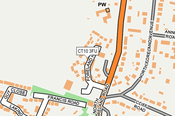 CT10 3FU map - OS OpenMap – Local (Ordnance Survey)
