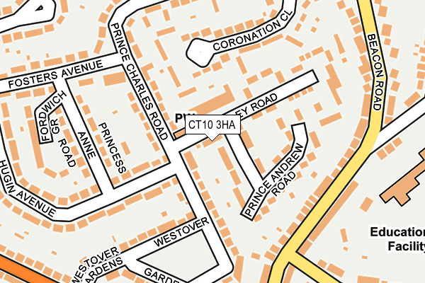 CT10 3HA map - OS OpenMap – Local (Ordnance Survey)