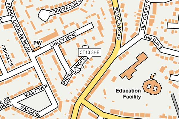 CT10 3HE map - OS OpenMap – Local (Ordnance Survey)