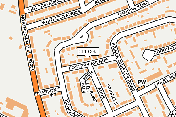 Map of FOSTERS OFF LICENCE LTD at local scale