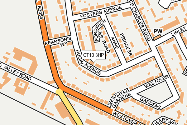 CT10 3HP map - OS OpenMap – Local (Ordnance Survey)