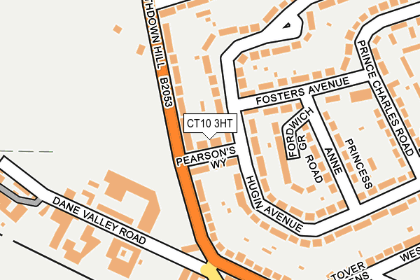 CT10 3HT map - OS OpenMap – Local (Ordnance Survey)