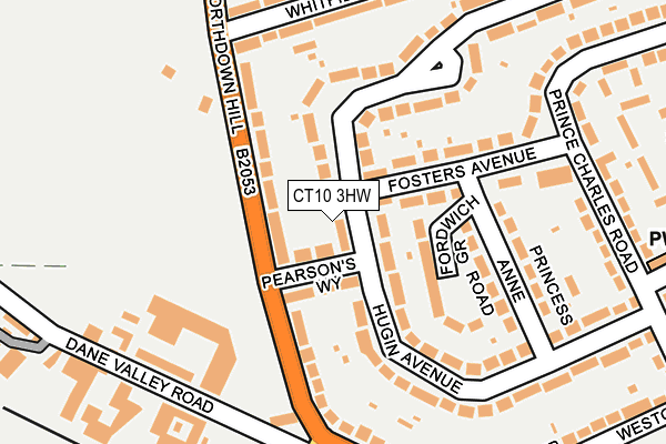 CT10 3HW map - OS OpenMap – Local (Ordnance Survey)