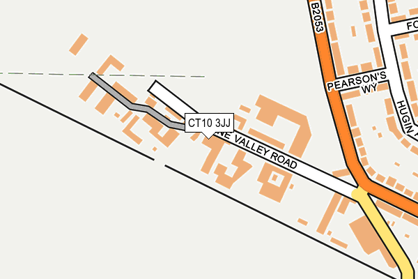 Map of GINGER DAMOS COMMERCIAL LTD at local scale