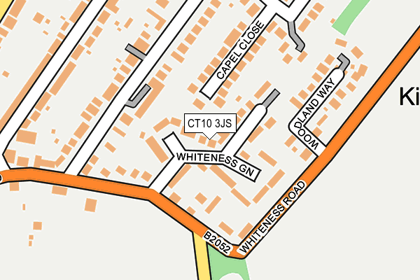 CT10 3JS map - OS OpenMap – Local (Ordnance Survey)