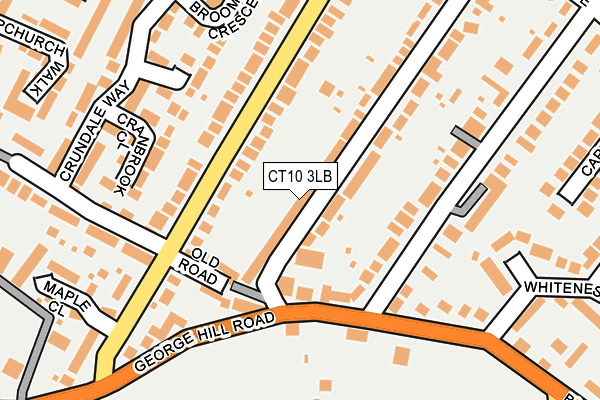 CT10 3LB map - OS OpenMap – Local (Ordnance Survey)