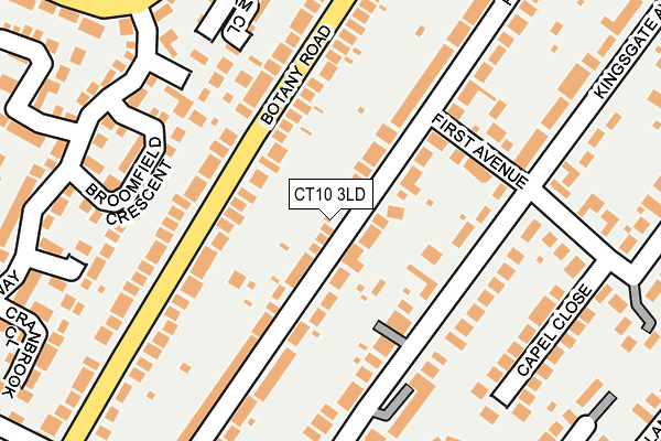 CT10 3LD map - OS OpenMap – Local (Ordnance Survey)