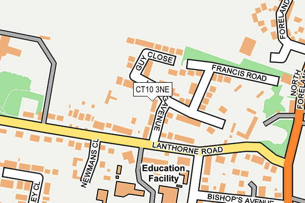 CT10 3NE map - OS OpenMap – Local (Ordnance Survey)