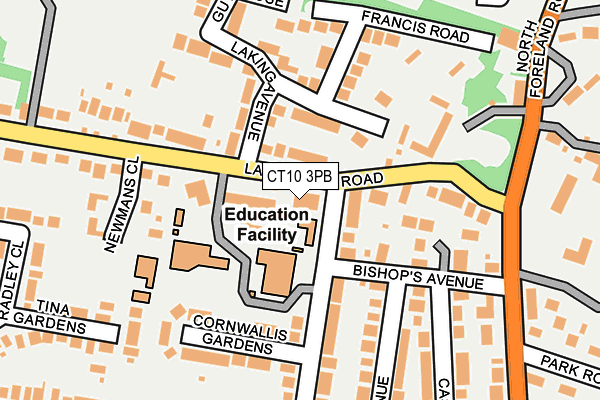 CT10 3PB map - OS OpenMap – Local (Ordnance Survey)