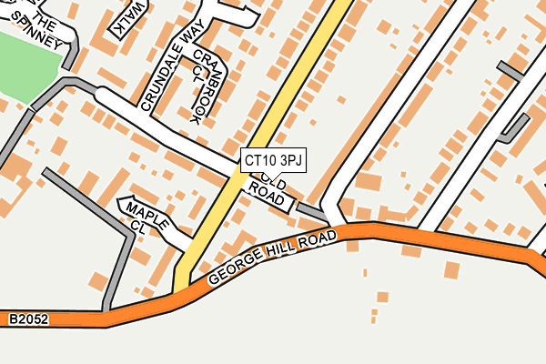 CT10 3PJ map - OS OpenMap – Local (Ordnance Survey)