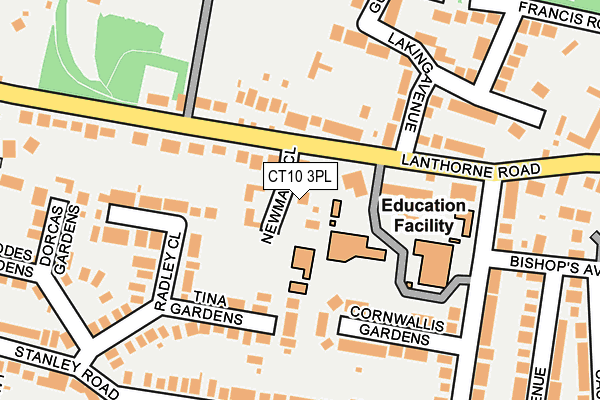 CT10 3PL map - OS OpenMap – Local (Ordnance Survey)