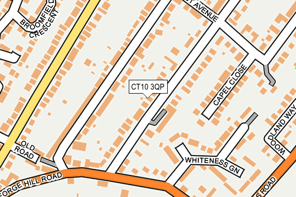 CT10 3QP map - OS OpenMap – Local (Ordnance Survey)