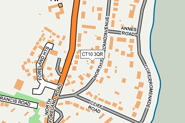 CT10 3QR map - OS OpenMap – Local (Ordnance Survey)