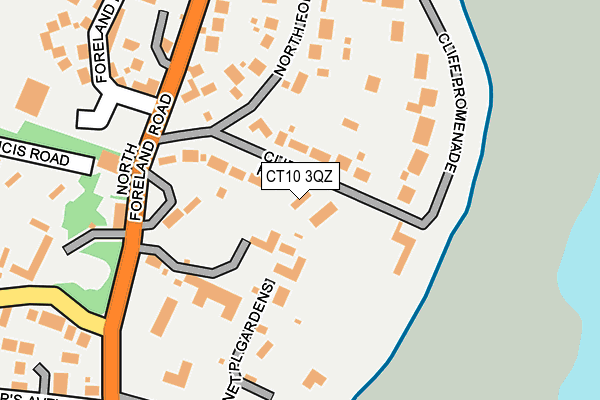 CT10 3QZ map - OS OpenMap – Local (Ordnance Survey)