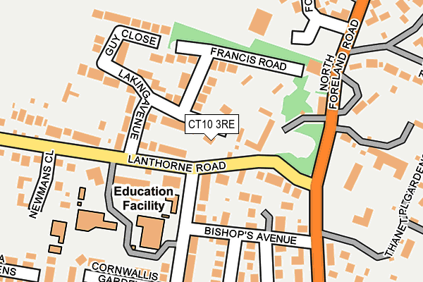 CT10 3RE map - OS OpenMap – Local (Ordnance Survey)