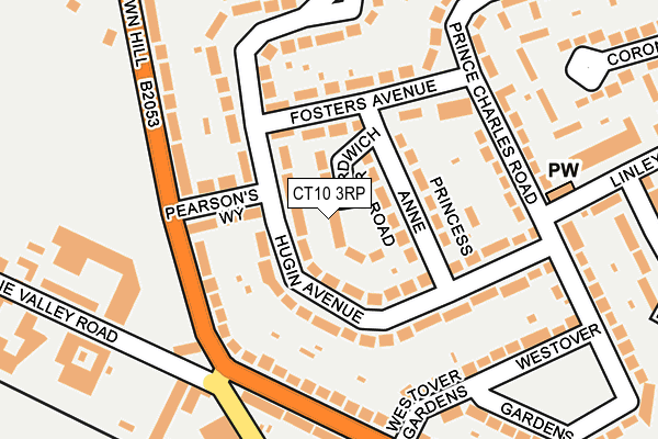CT10 3RP map - OS OpenMap – Local (Ordnance Survey)