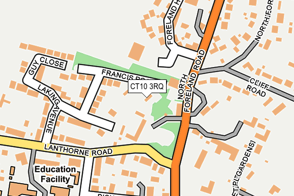 CT10 3RQ map - OS OpenMap – Local (Ordnance Survey)
