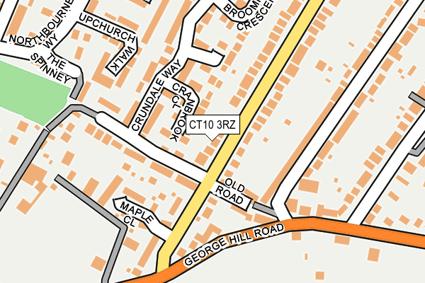 CT10 3RZ map - OS OpenMap – Local (Ordnance Survey)