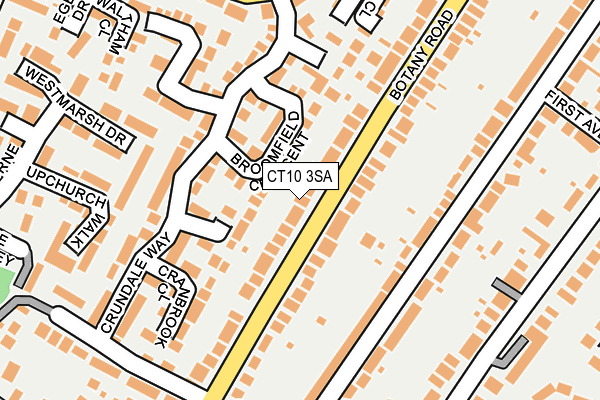CT10 3SA map - OS OpenMap – Local (Ordnance Survey)