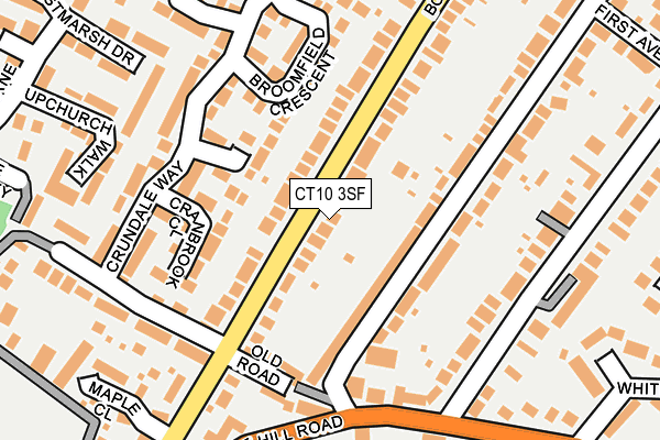 CT10 3SF map - OS OpenMap – Local (Ordnance Survey)
