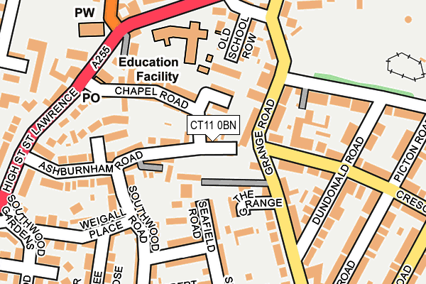 CT11 0BN map - OS OpenMap – Local (Ordnance Survey)