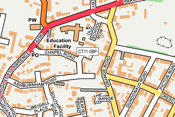 CT11 0BP map - OS OpenMap – Local (Ordnance Survey)