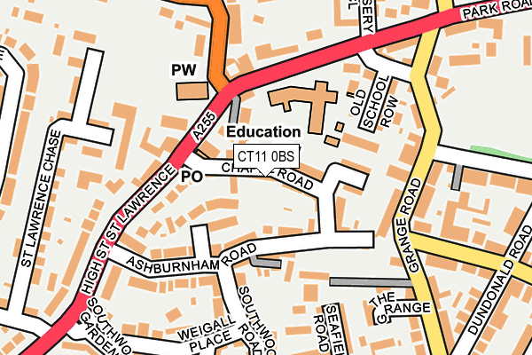 CT11 0BS map - OS OpenMap – Local (Ordnance Survey)